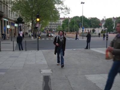 Jean, dans les rues de Lyon.